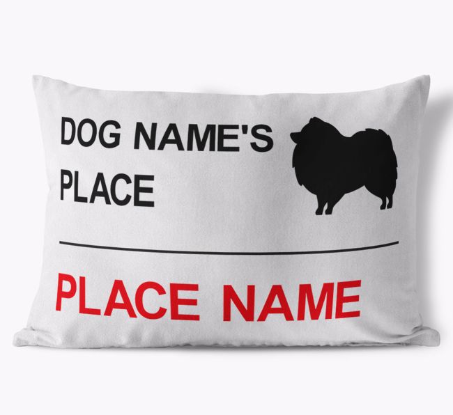 Street Sign: Personalized {breedFullName} Soft Touch Pillow